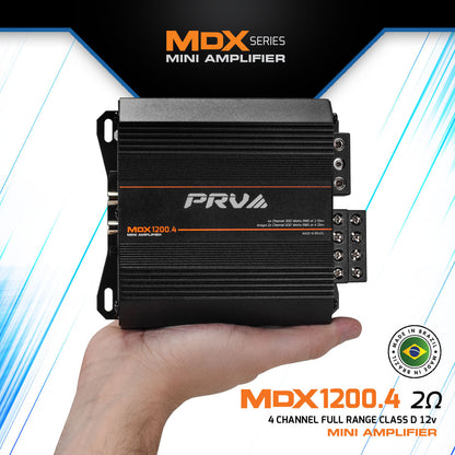 MDX1200.4 2 Ohm PRV 4 Channel Full Range Amplifier