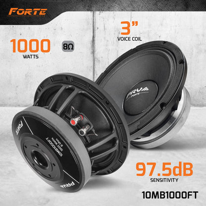 PRV AUDIO 10MB1000FT 10 Inch Midbass Speaker