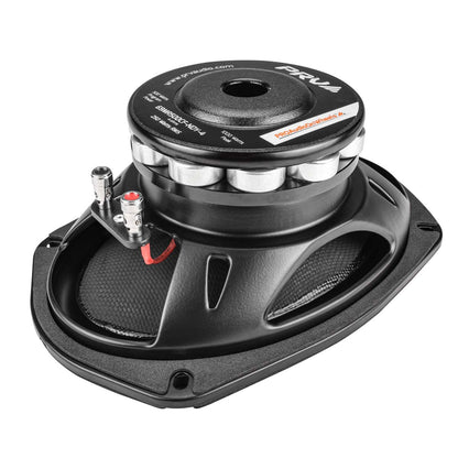 PRV AUDIO Carbon Fiber 6x9 Midrange Speaker 500 Watts 4 Ohm Neodymium 69MR500CF-NDY-4 (PAIR)