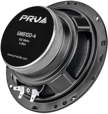 PRV AUDIO 6.5 Inch Car Speakers 200 Watts 4 Ohm 6MB100-4 (PAIR)