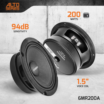 6MR200A PRV Audio 6.5 Midrange Speaker