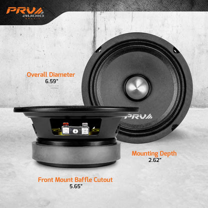 6MR400-4 BULLET PRV 6.5" MIDRANGE BULLET LOUDSPEAKER