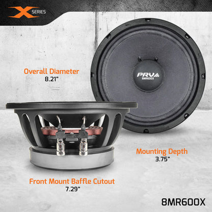 8MR600X PRV 8 Inch Midrange Speaker