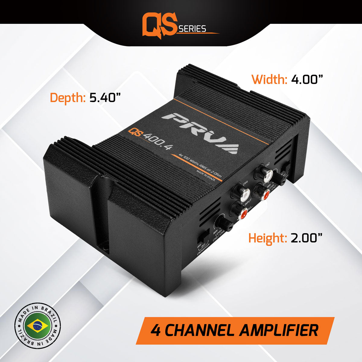 PRV QS400.4 2 Ohm Amplifier