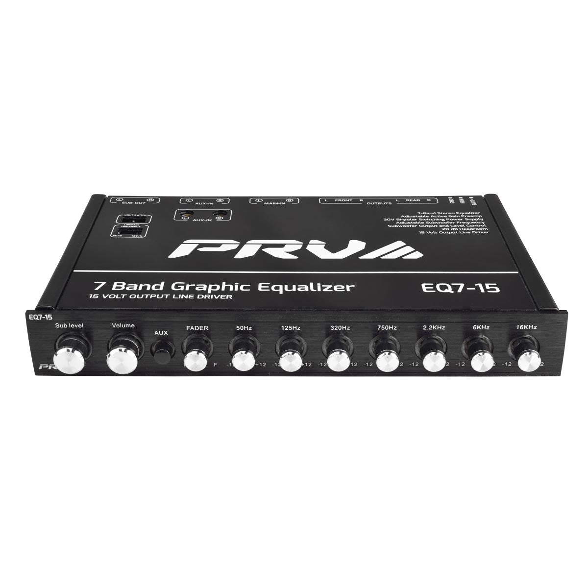 PRV EQ7-15 15 Volts 7 Band Car Audio Equalizer