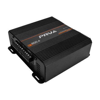 PRV Audio QS800.4 2 Ohm Compact 4 Channel Car Audio Amplifier 4 x 220 Watts RMS at 2 Ohm