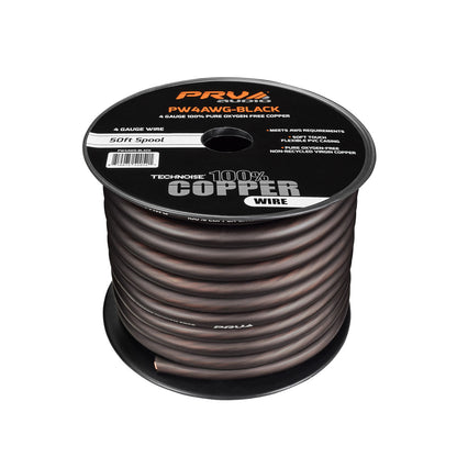 PW4AWG-BLACK 50ft Roll