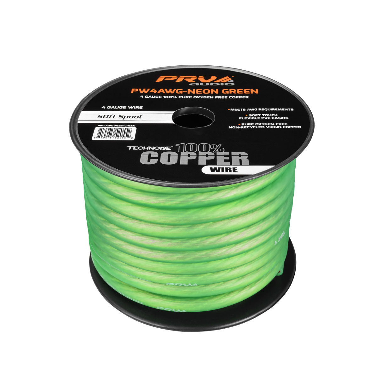 PW4AWG-NEON GREEN 50ft Roll