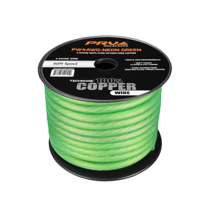 PW4AWG-NEON GREEN 50ft Roll