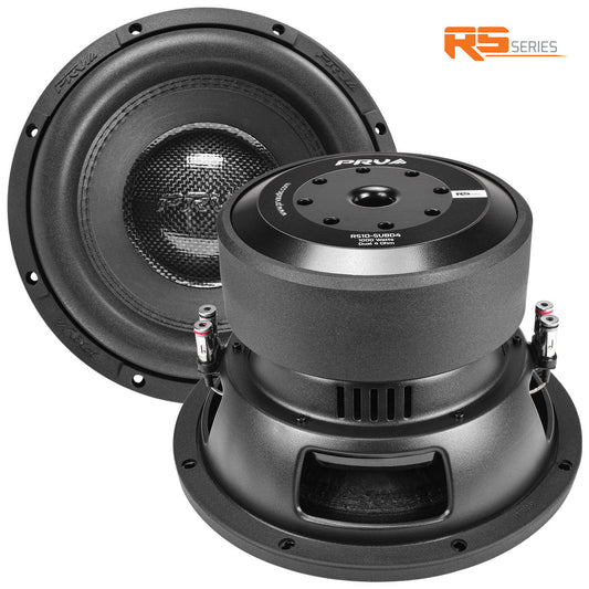 RS10-SUBD4 PRV 10” Car Subwoofer Dual 4 Ohm 1000 Watts