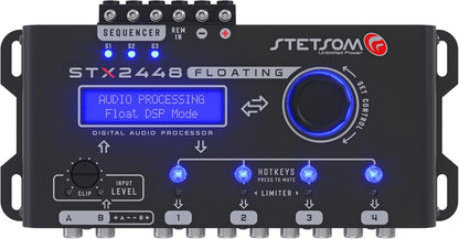 Stetsom STX2448 FLOATING Full Professional DSP Digital Signal Processor PRO, Crossover & Equalizer, Remote Sequencer 2.4