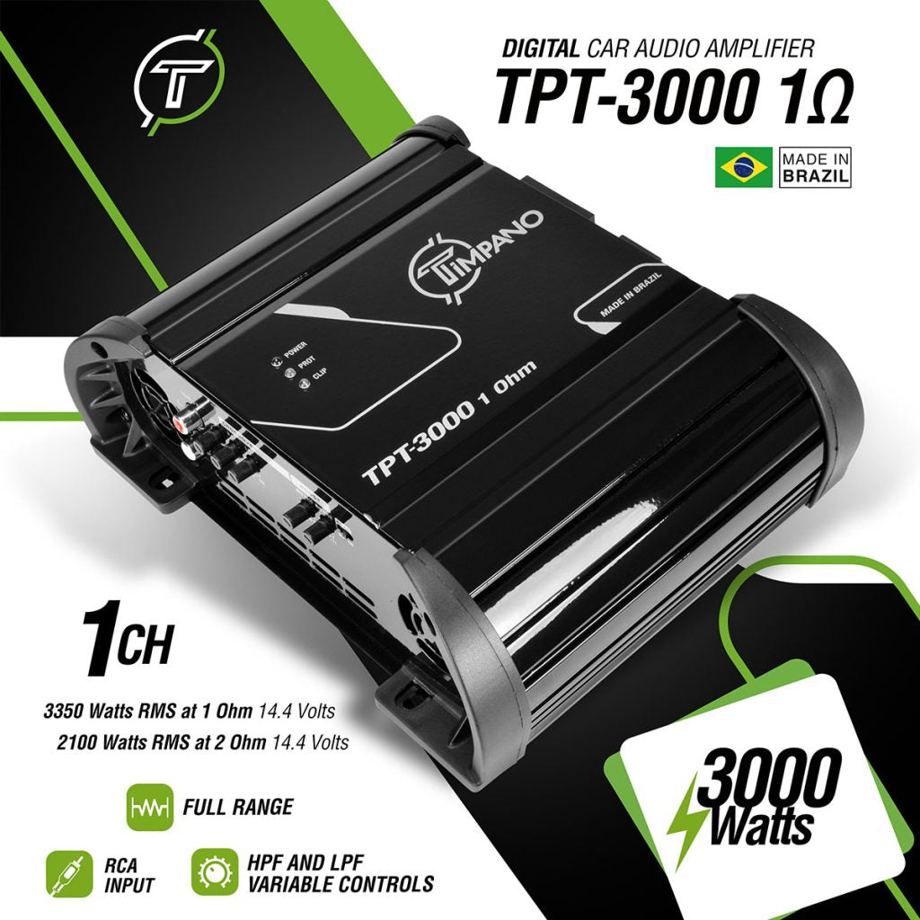 TPT-3000 1 Ohm Amplifier Timpano