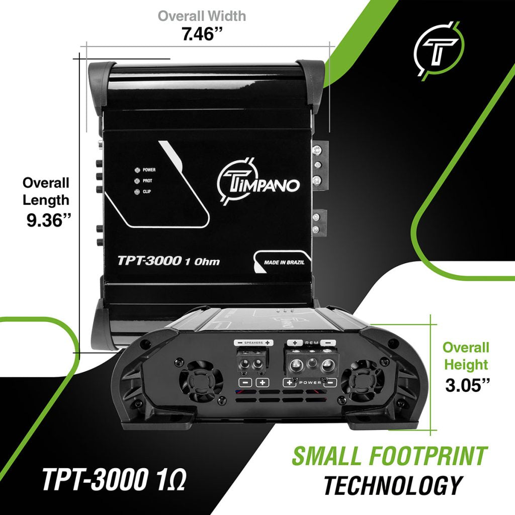 TPT-3000 1 Ohm Amplifier Timpano