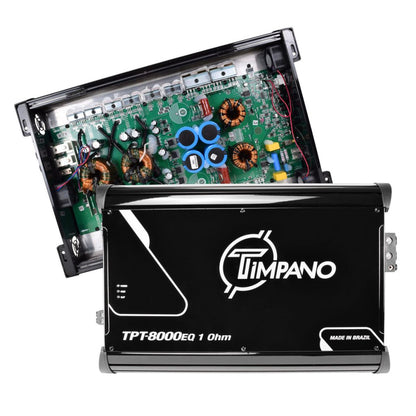 Timpano 1 Channel TPT-8000EQ 1 Ohm Car Audio Amplifier