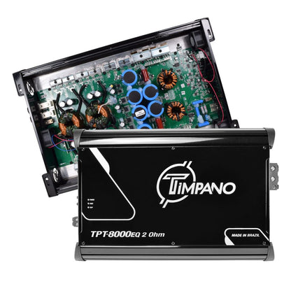 Timpano 1 Channel TPT-8000EQ 2 Ohms Car Audio Amplifier