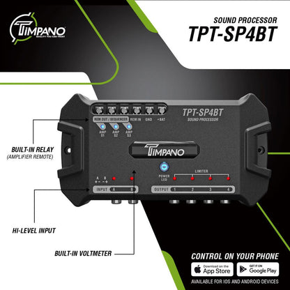 TPT-SP4BT Bluetooth Car Audio Signal Processor