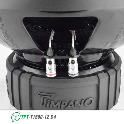 Timpano 12″ Car Audio Subwoofer 1600 Watts Dual 4 Ohm TPT-T1500-12 D4 Daily Banger