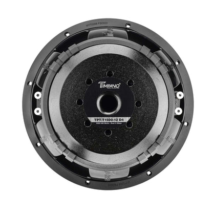 Timpano 12″ Car Audio Subwoofer 1600 Watts Dual 4 Ohm TPT-T1500-12 D4 Daily Banger