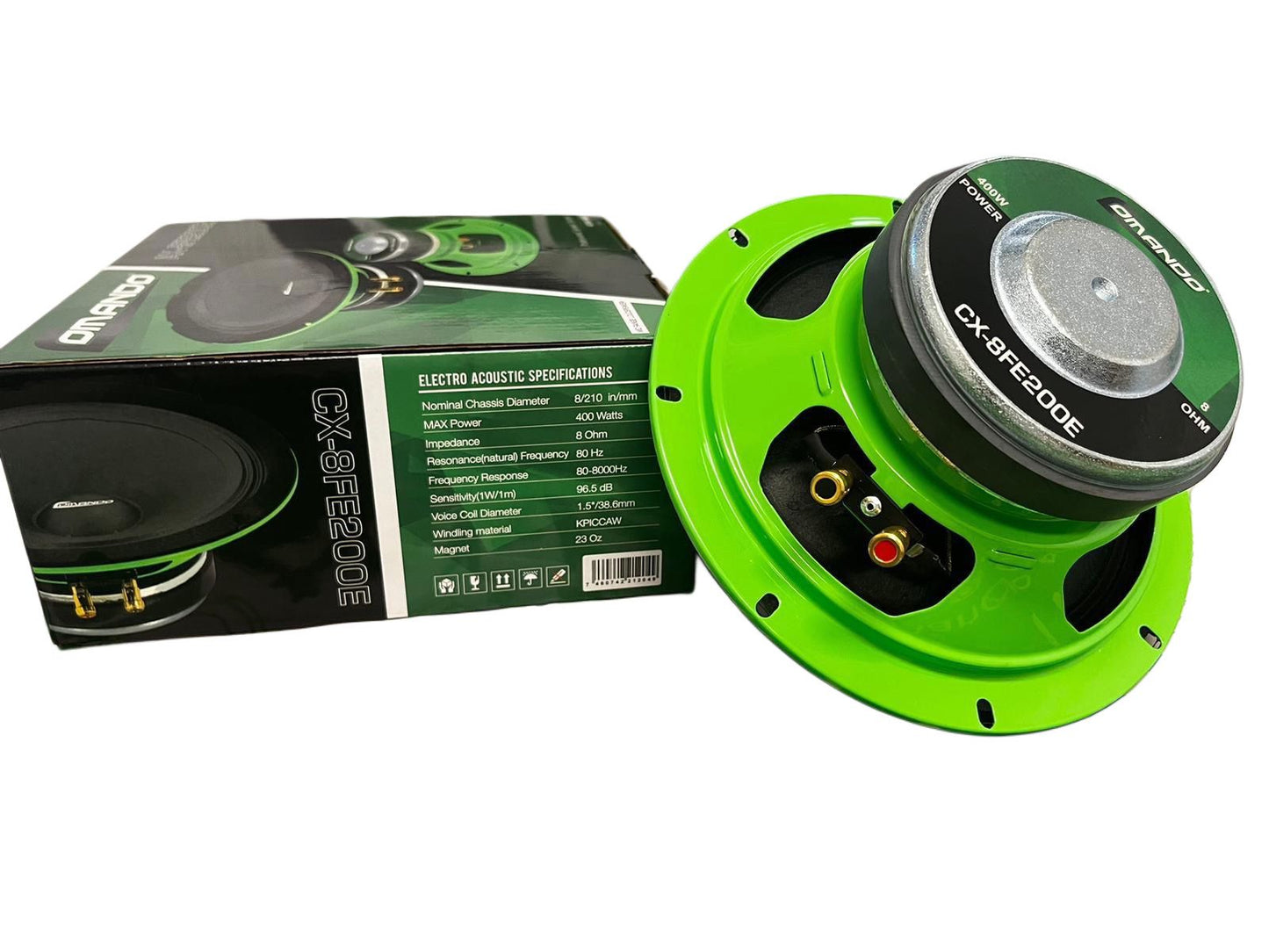 CX-8FE200E / 8" MIDRANGE SPEAKER 400WATTS / 1.5"VC / 8ohm