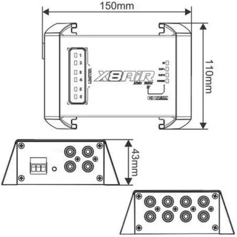 EXPERT X8AIR - 8 CH 32 BIT 96K Bluetooth Process